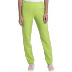 Pantalon Hopital Femme - Creyconfé Santander Basics en Microfibre - Pour un Look Soigné - Fuchsia V 6187