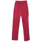 Pantalon Hopital Femme - Creyconfé Santander Basics en Microfibre - Pour un Look Soigné - Fuchsia V 6186