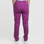 Pantalon Hopital Femme - Creyconfé Santander Basics en Microfibre - Pour un Look Soigné - Fuchsia