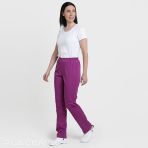 Women's Hospital Pants - Creyconfé Santander Basics Microfiber - For a Neat Look - Fuchsia