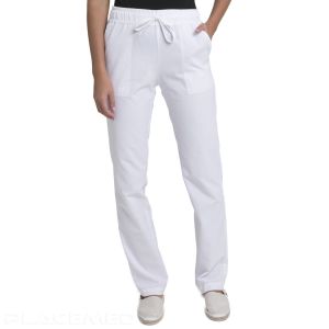 Pantalon Médical Blanc ou Ecru - Pantalon Creyconfé SIBU Fonctionnel, Confortable et Respirant