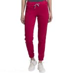 Pantalons Médicaux pour Femmes - Modèle Creyconfé SEÚL Elastiqué Style Sportif Anti-fluides et Anti-taches - Framboise