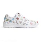 Anti-Slip Nurse Sneakers - Tennis Dian ALTEA Stamped and Perforated Model - Lace Closure