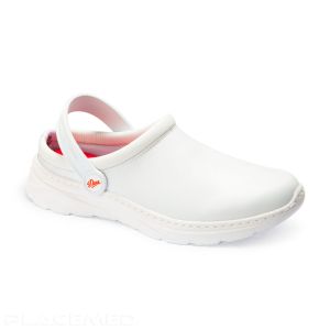 Anti-Slip Hospital Clog in Microfiber - Dian JAVEA Model - Straight Shape with Rounded Toe