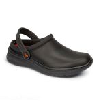 Anti-Slip Hospital Clog in Microfiber - Dian JAVEA Model - Straight Shape with Rounded Toe - White V 6144