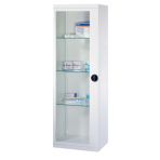 Emergency Equipment Display Cabinets - 2 glazed swinging doors - 800 x 410 x H1800 mm V 9356