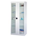 Emergency Equipment Display Cabinets - 2 glazed swinging doors - 800 x 410 x H1800 mm