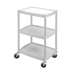 Plastic Trolley 48.5 x 36.5 x 77 cm - 3 Trays No Handle