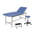 Kit Cabinet Médical Holtex: Divan INOX, Tabouret et Marchepied 1 Marche, Lavande