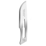 Sterile Surgical Blades for Narrow-Tip Handles of Swann Morton Scalpels - No. 10