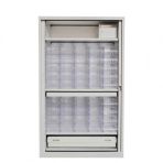 Monthly service cabinet for patient and PDA - 45 residents plus PDA - H198x120x43 cm V 9354