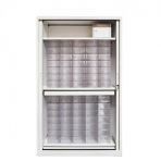 Monthly service cabinet for patient and PDA - 45 residents plus PDA - H198x120x43 cm V 9353