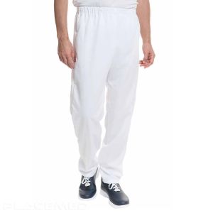 Medical Unisex Pants - Elastic Waist - Alsico - White Color - Size 00 to 7