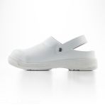 Light medical clog with S2 protective toe cap for professionals - White