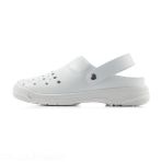 Perforated, lightweight, antistatic and non-slip medical clogs - White