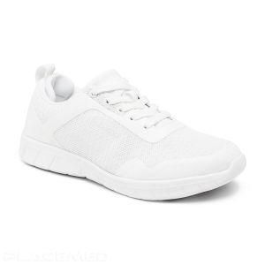 Sneakers Médicales Suecos Modèle STABIL Antistatique à Lacets - Chaussure Hopital Unisex - Blanc