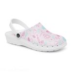 Nurse Clogs Suecos - Oden Fusion Print - Lightweight and Comfortable EVA Clogs - Pattern Butterflies V 6093