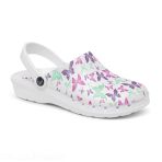 Nurse Clogs Suecos - Oden Fusion Print - Lightweight and Comfortable EVA Clogs - Pattern Butterflies