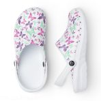 Nurse Clogs Suecos - Oden Fusion Print - Lightweight and Comfortable EVA Clogs - Pattern Butterflies