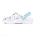 Suecos Brand Nurse Clogs - Antibacterial, Breathable, and Durable - EVA Clogs - White Aqua