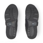 Medical Shoes in Microfiber by Suecos Model Bo with Velcro Closures - Black