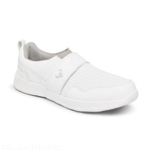 Chaussures Dentistes et Infirmiers en Microfibre - Suecos EDDA Blanches Antistatiques et Antidérapantes