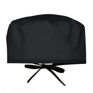 Adjustable Unisex Cap - Black - Polycotton Washable at 60°C - Comfortable Dental Cap