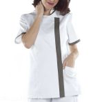 Tunique Médicale Femme Huesca Blanc Anthracite - Taille XXL V 2624