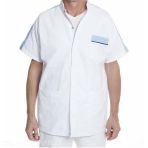 Unisex Medical Tunic Etna - White and Blue - Size 2 V 2691