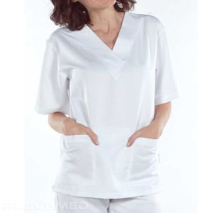 Tunique Médicale Mixte GRANADA - Coloris Blanc - Tailles XS à XXL