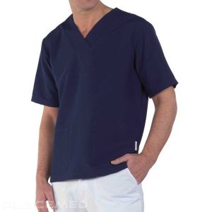 GRANADA Unisex Medical Tunic in Navy Blue - Sizes XS to XXL