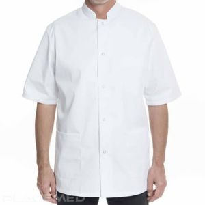 AGIAS Unisex White Professional Tunic – Comfort and Quality - Size to Choose