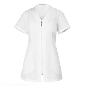 Professional Olga White Tunic for Women - Sizes XS to XXL