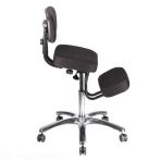 Ergo Pro Black Stool - Comfort & Style for Professionals