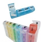 Weekly Pill Organizer Pop - 7 Colored Compartments for Each Day of the Week