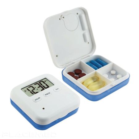 Electronic Daily Pill Organizer 5 Alarms - 4 Pill Compartments