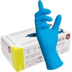 100 STK Box - Gants bleus en nitrile à usage unique en boîte distributrice - Gants à usage unique, gants d'examen, gants en nitrile, non poudré...