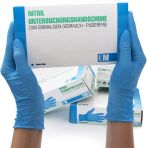 SF Medical Products GmbH Gants en nitrile Boîte de 100 pièces (M, bleus) Gants d'examen jetables, sans poudre, sans latex, non stériles, médica...