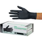 SF Medical Products GmbH Gants en nitrile Boîte de 100 pièces (XL, Noir) Gants d'examen jetables, sans poudre, sans latex, non stériles, médica...