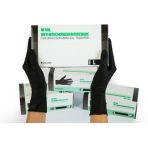 SF Medical Products GmbH Gants en nitrile Boîte de 200 pièces (L, Noir) Gants d'examen jetables, sans poudre, sans latex, non stériles, médicau...