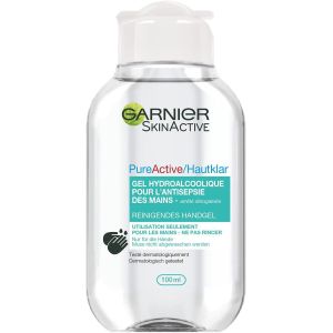 Garnier Skin Active Gel Hydroalcoolique, Antiseptique pour les Mains, 100 ml, Lot de 6