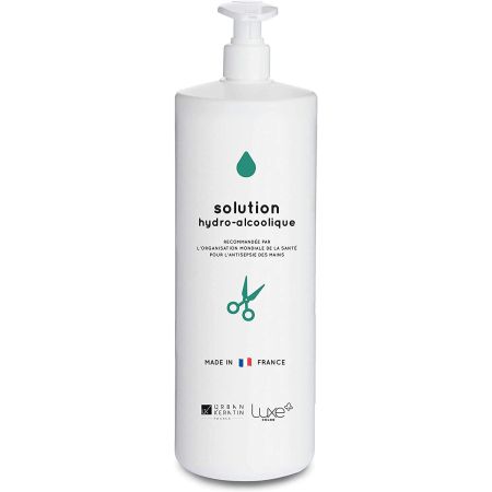 Gel Hydroalcoolique Mains Grand Format 1000ml | Recommandé par l'OMS | Urban Keratin Made In France