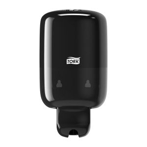 Tork Distributeur Murale Mini Pour Savon Liquide, Shampooing, Lotions Et Désinfectant WC Elevation - 561008 - Système S2 Compact Et Économique Noir