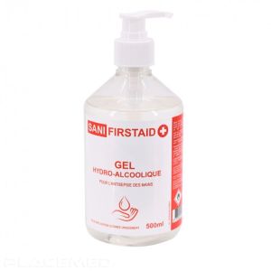 Gel hydro-alcoolique - SANIFIRSTAID - Flacon de 500 ML